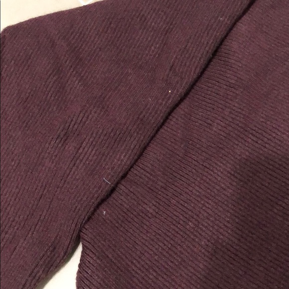 Express Cropped Sweater, Medium, Maroon - Picture 3 of 7